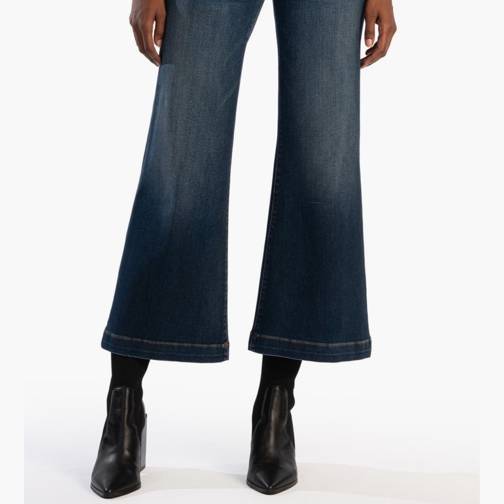 Kut from the Kloth Meg Dark Blue Wide Leg Jeans- NWOT